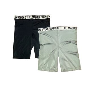 Steve Madden Black and Gray Shorts Duo